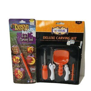 Pumpkin Masters 4-in-1 Pumpkin Carving Tool & 5 pc Deluxe Carving Kit  NEW